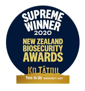 Supreme Winner 2020 NZ Biosecurity Awards