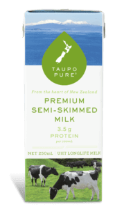 Long life semi skimmed milk